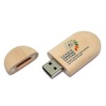 Bamboo Oval USB