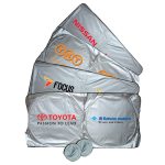 Nylon Car Sunshade (Silver Round)