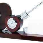 Double Heart Desk Clock