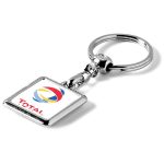 Square Metal Key Chain Star